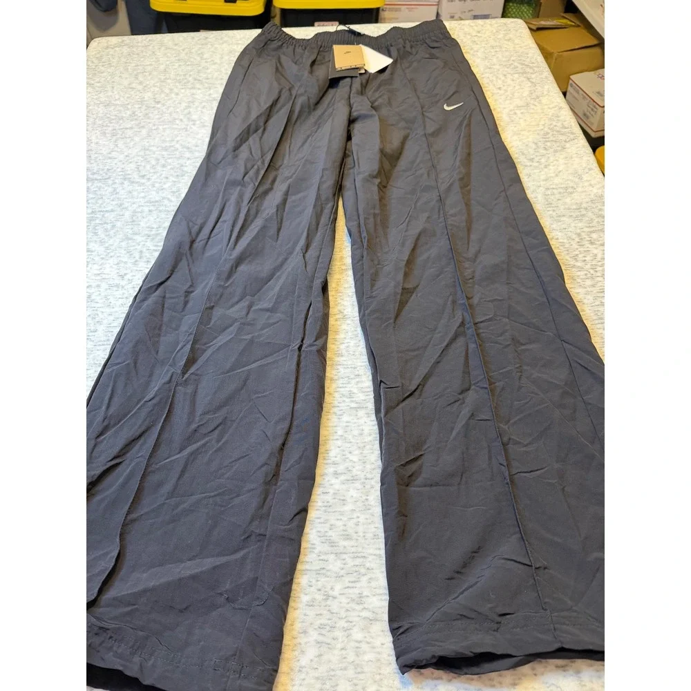 Nike Women's Black Move to Zero UPF 40 Wide Leg‎ Athletic Pants Size M NET MR